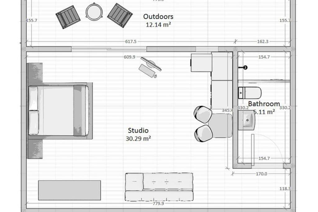 Cozy Studio Near The Beach 1Stfloor Nea Iraklitsa Zewnętrze zdjęcie